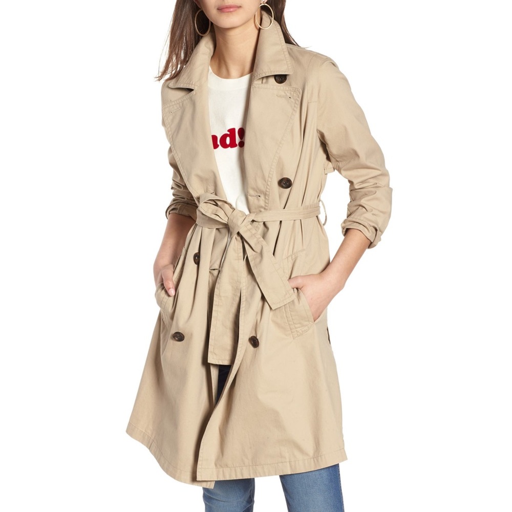 NWT Madewell Abroad Trench Coat